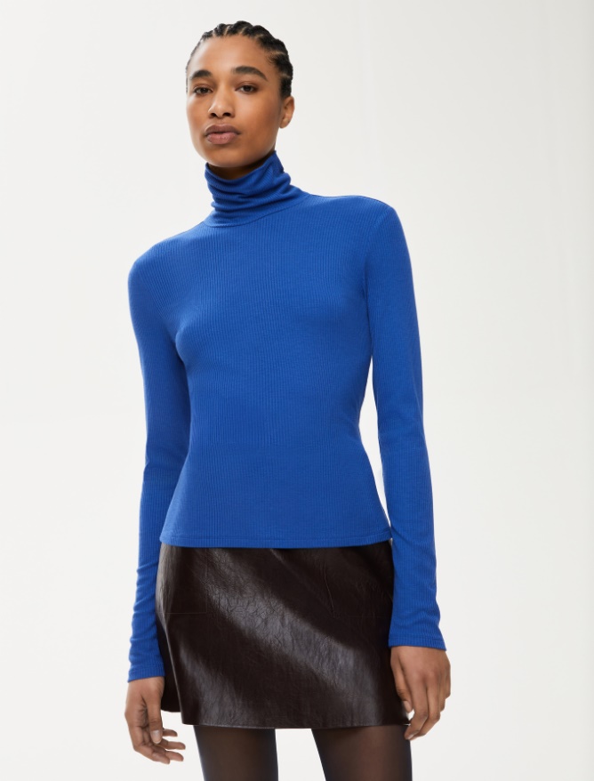 Slim-fit polo-neck sweater - 