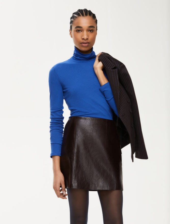 Slim-fit polo-neck sweater - 