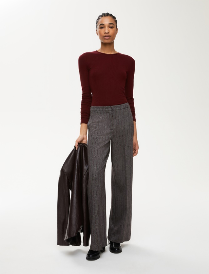 Rib-knit T-shirt - 