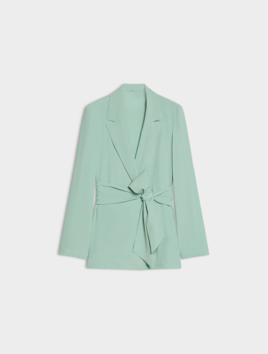 Silk-blend blazer - MINT - Iblues - 5