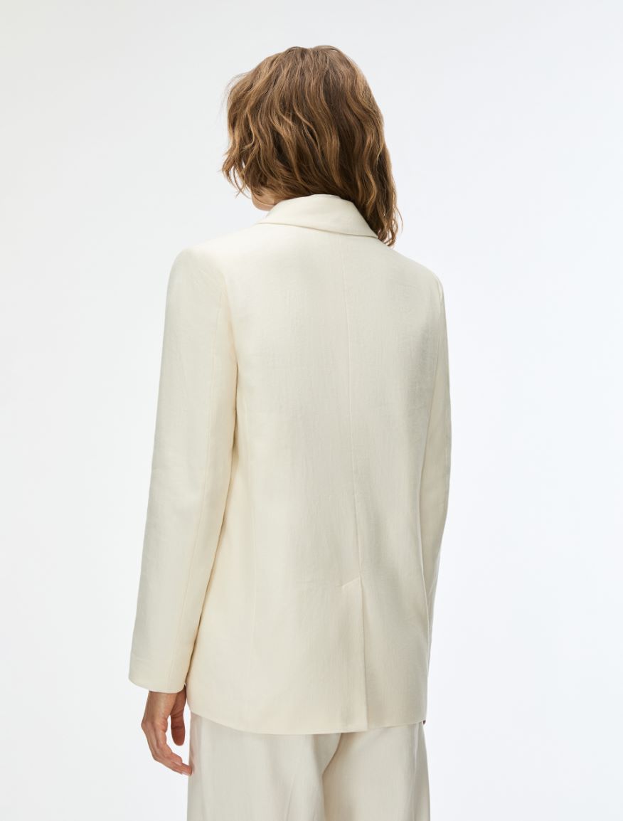 Blazer dritto - AVORIO - Iblues - 2