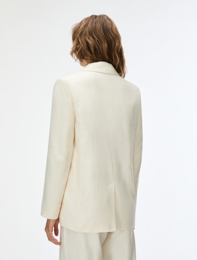 Blazer dritto - AVORIO