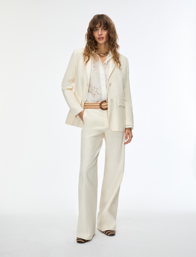 Blazer dritto - AVORIO