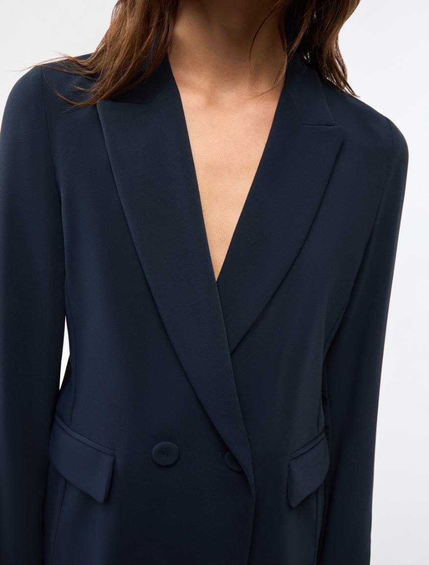 Double-breasted blazer - NAVY - Iblues - 3