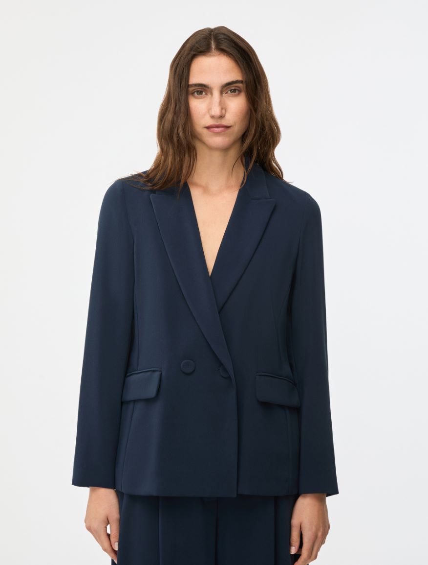 Double-breasted blazer - NAVY - Iblues