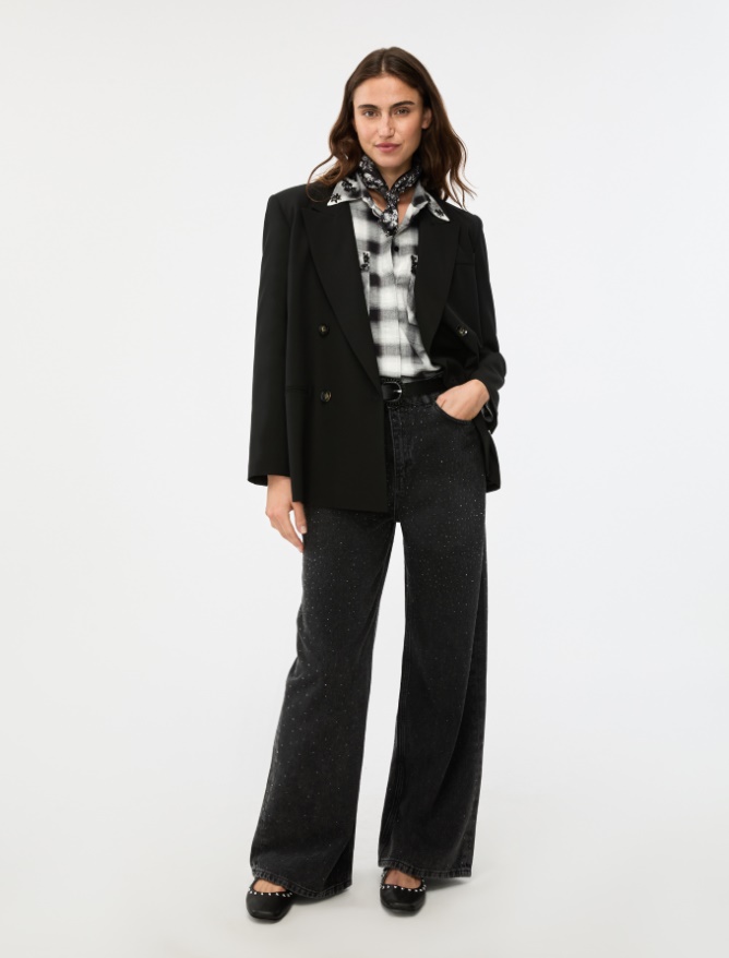 Relaxed-fit blazer - BLACK - Iblues