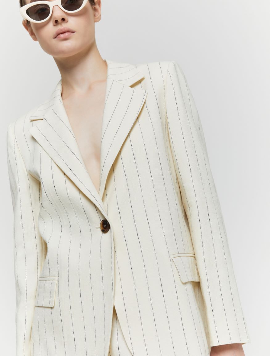 Oversized blazer - MILK - Iblues - 3