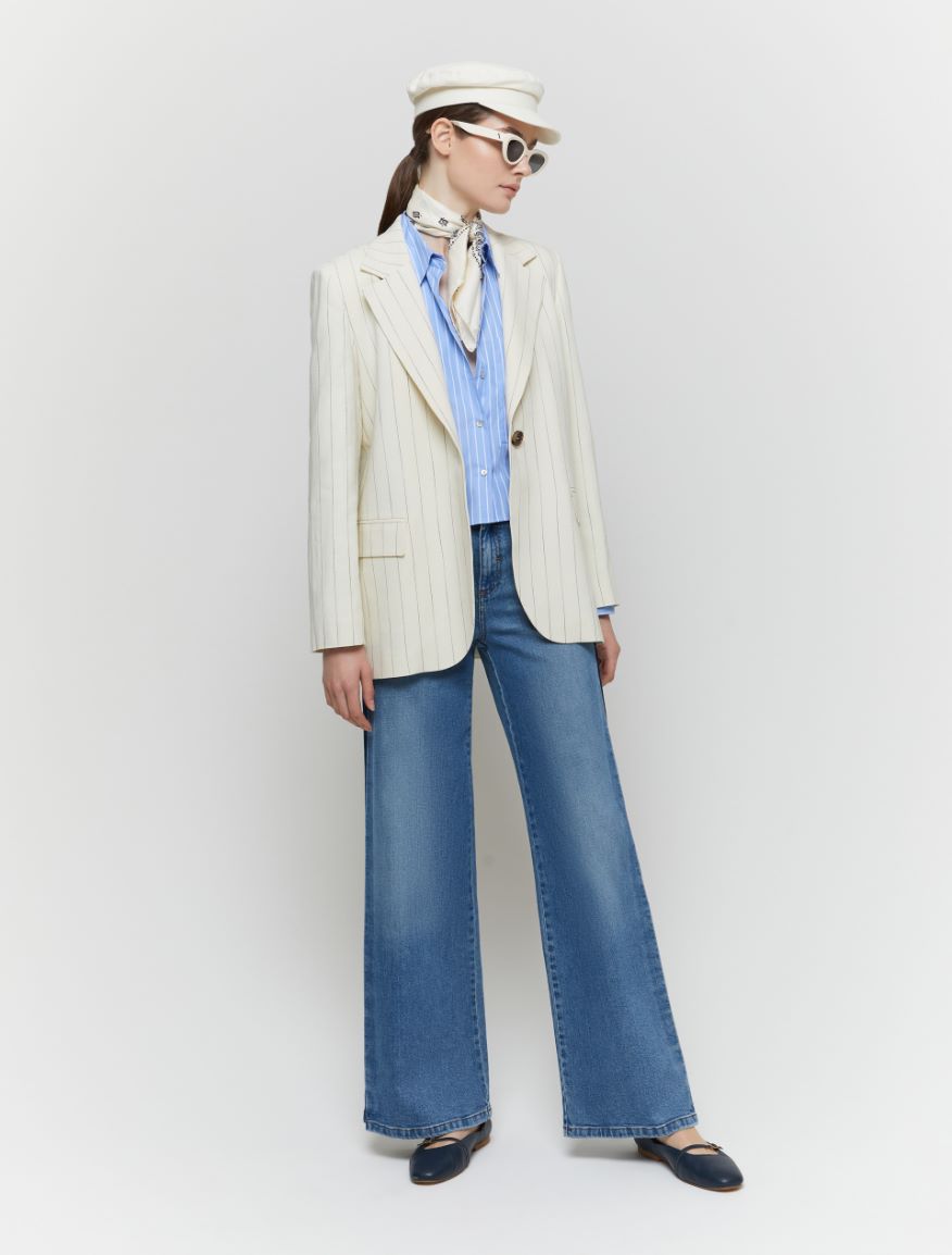 Oversized blazer - MILK - Iblues - 5