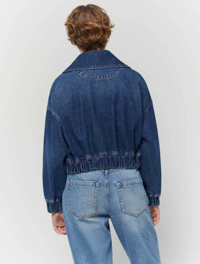 Denim bomber jacket - 