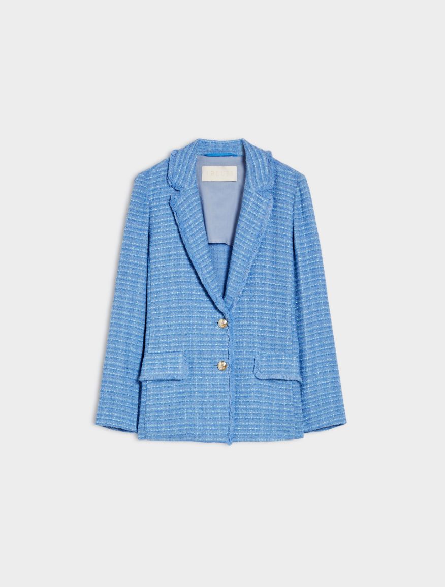 Fitted blazer - LIGHT BLUE - Iblues - 5