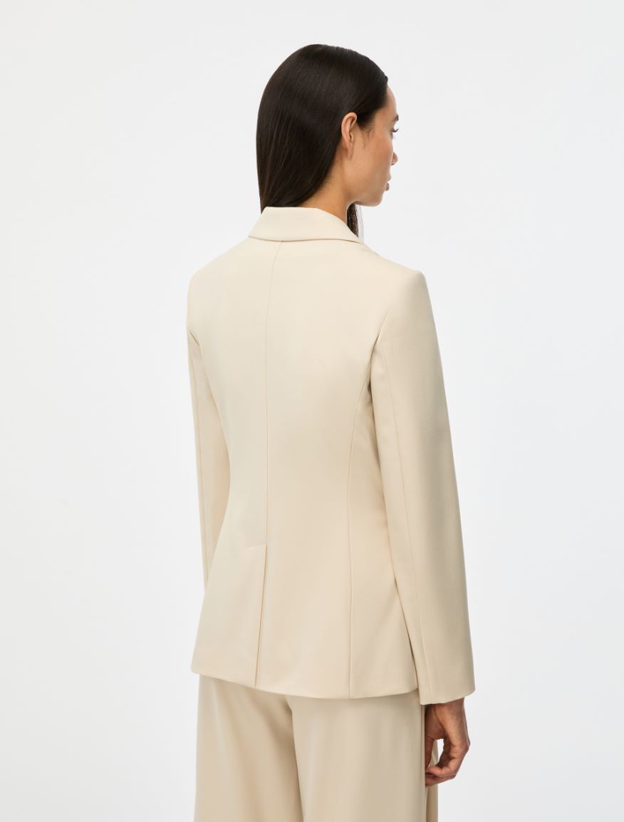 Double-breasted blazer - IVORY - Iblues - 2
