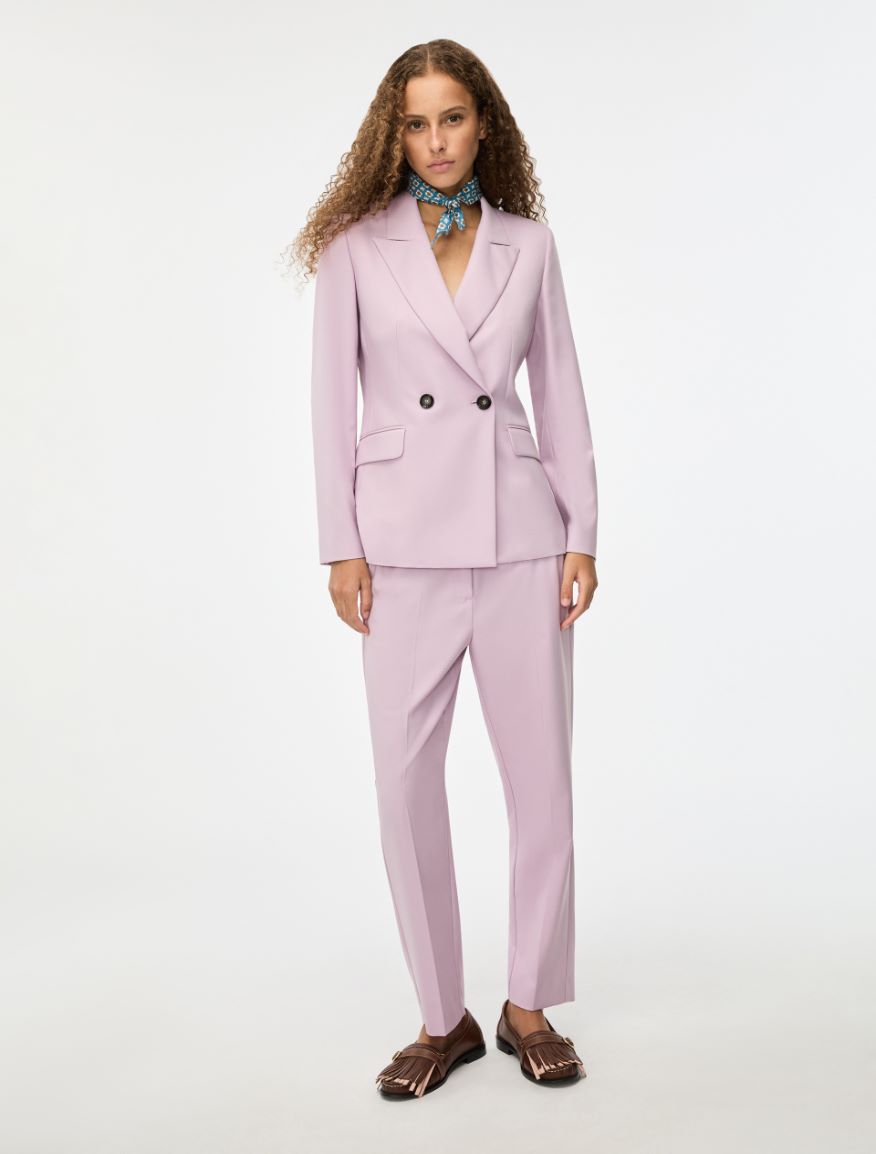 Double-breasted blazer - LILAC - Iblues - 4