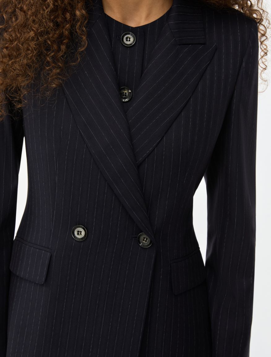 Double-breasted blazer - NAVY - Iblues - 3