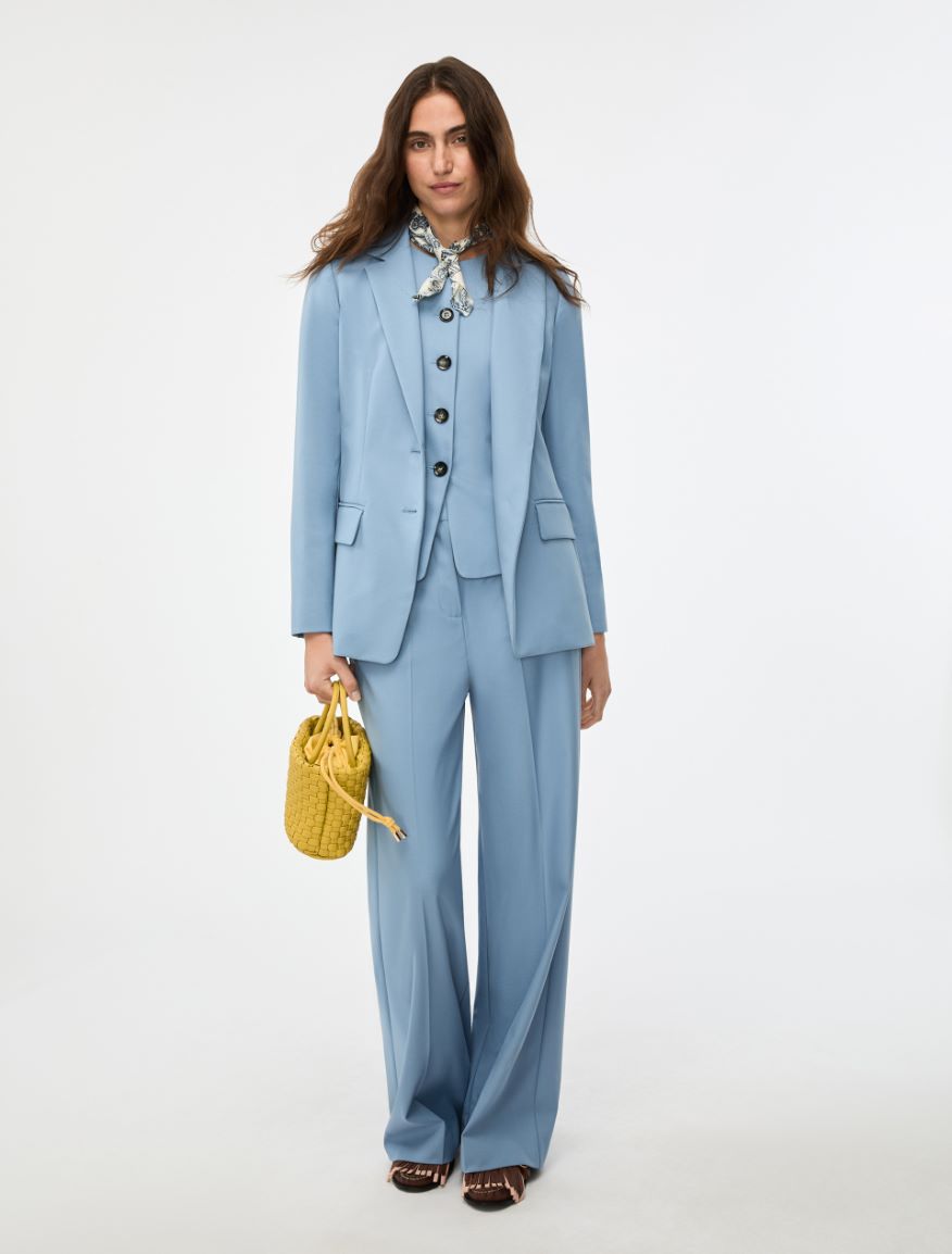 Fitted blazer - DARK BLUE - Iblues - 4