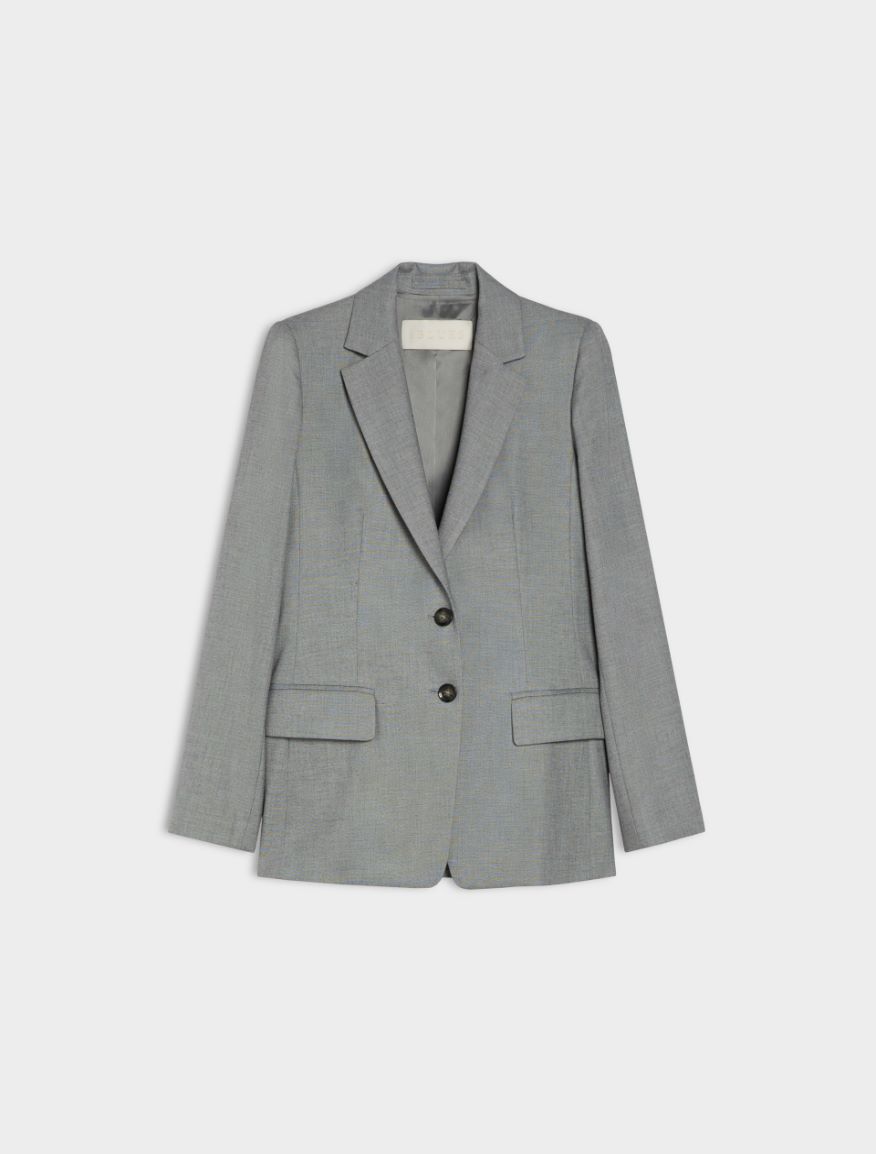 Fitted blazer - BLACK - Iblues - 5