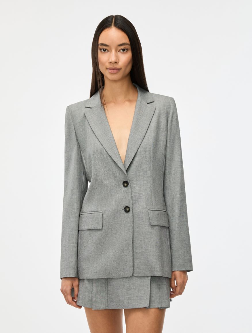 Fitted blazer - BLACK - Iblues