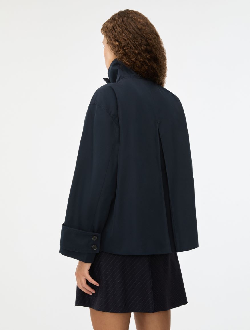 A-line trench coat - NAVY - Iblues - 2