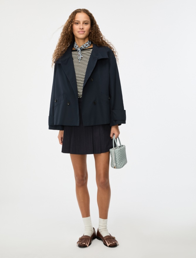 A-line trench coat - 