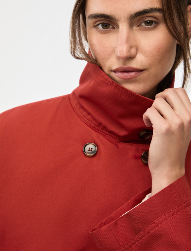 A-line trench coat - 