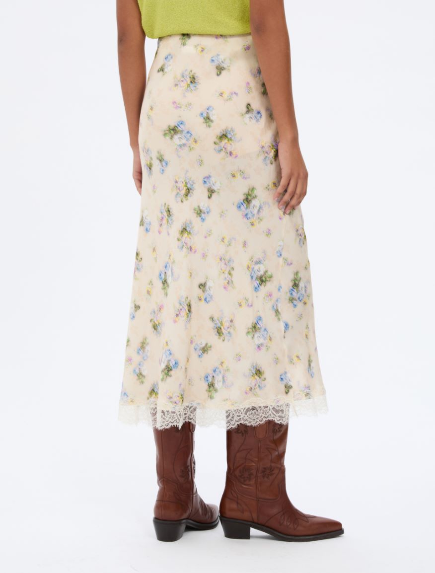 Flared skirt - CREAM - Iblues - 2