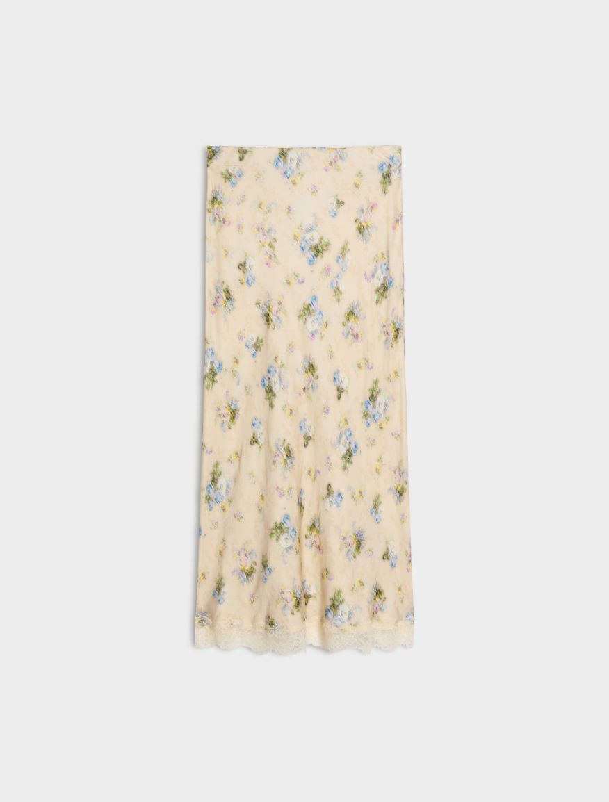 Flared skirt - CREAM - Iblues - 5