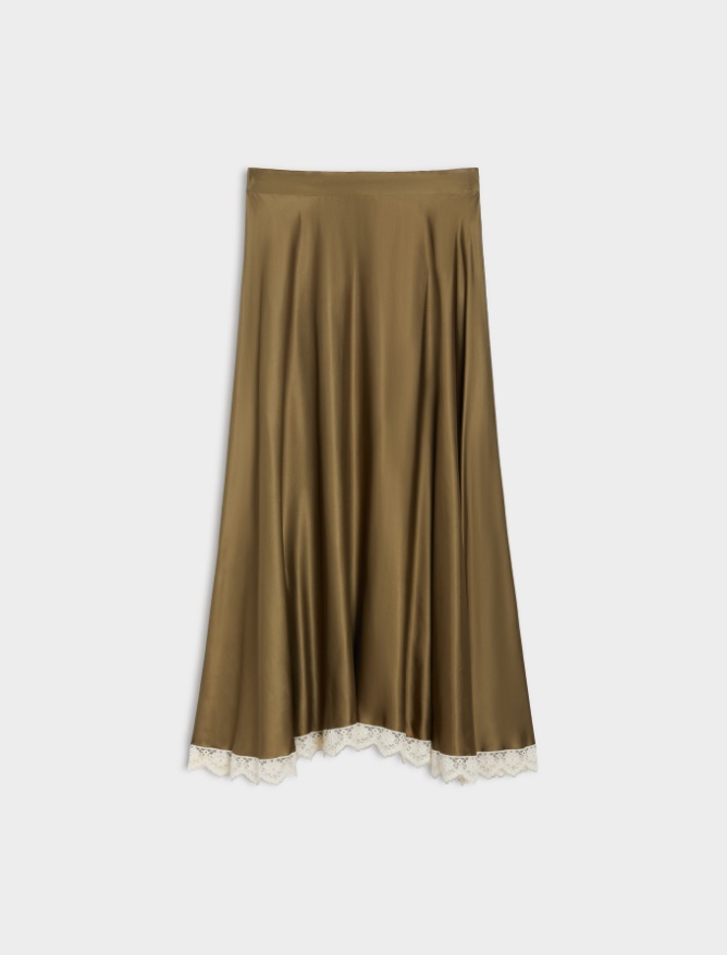 Satin skirt - 