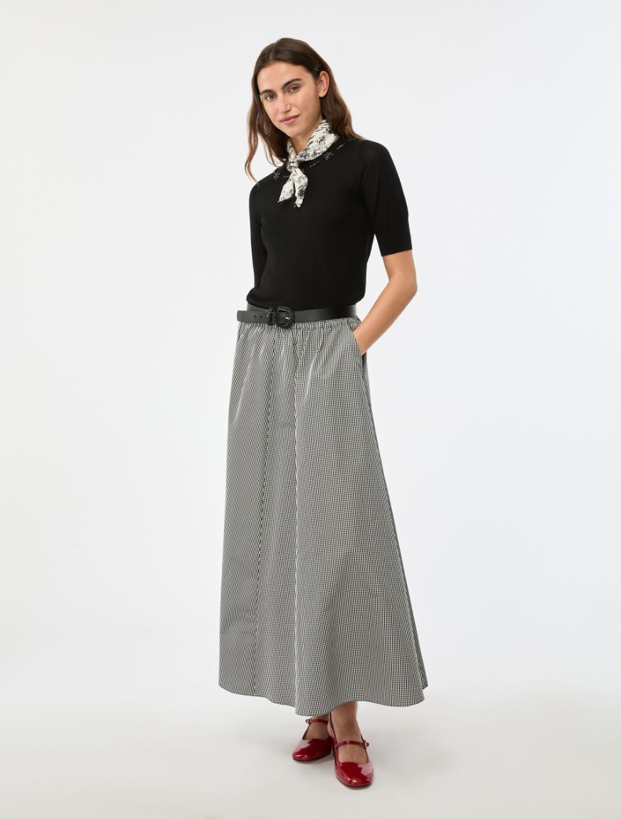 Flared skirt - BLACK - Iblues - 4