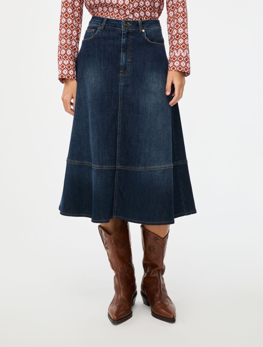 A-line skirt - Blue jeans - Iblues