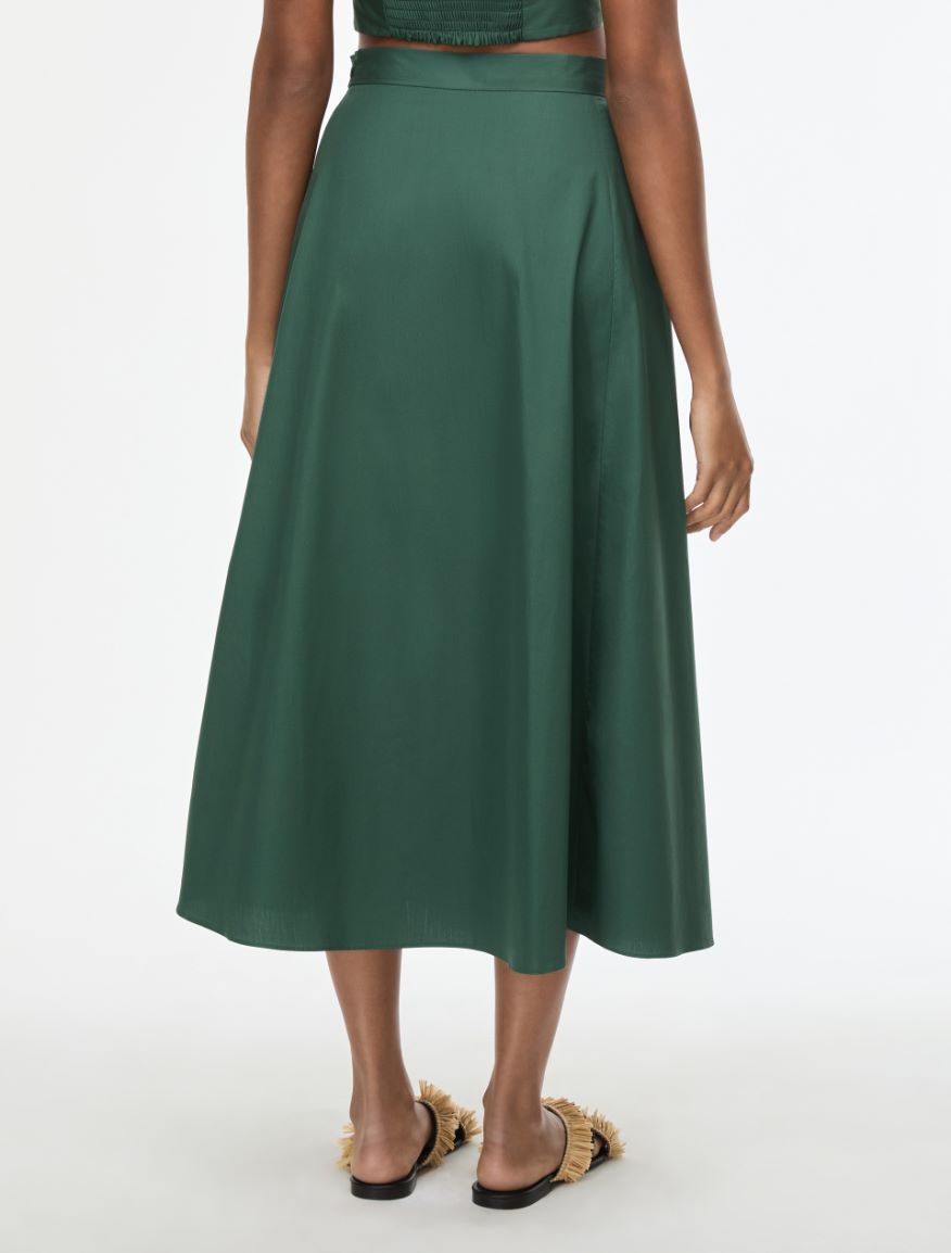 Cotton skirt - GREEN - Iblues - 2