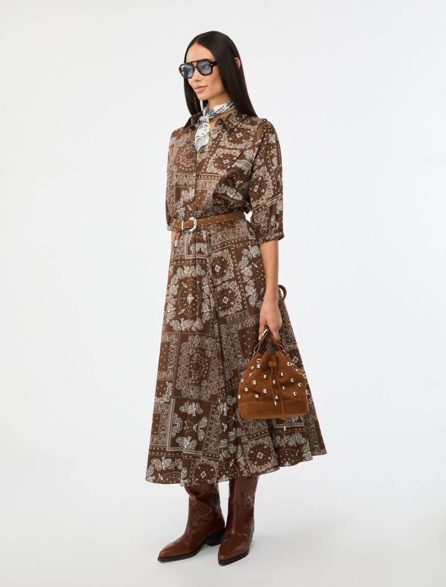 Relaxed-fit skirt - CHOCOLATE - Iblues - 4