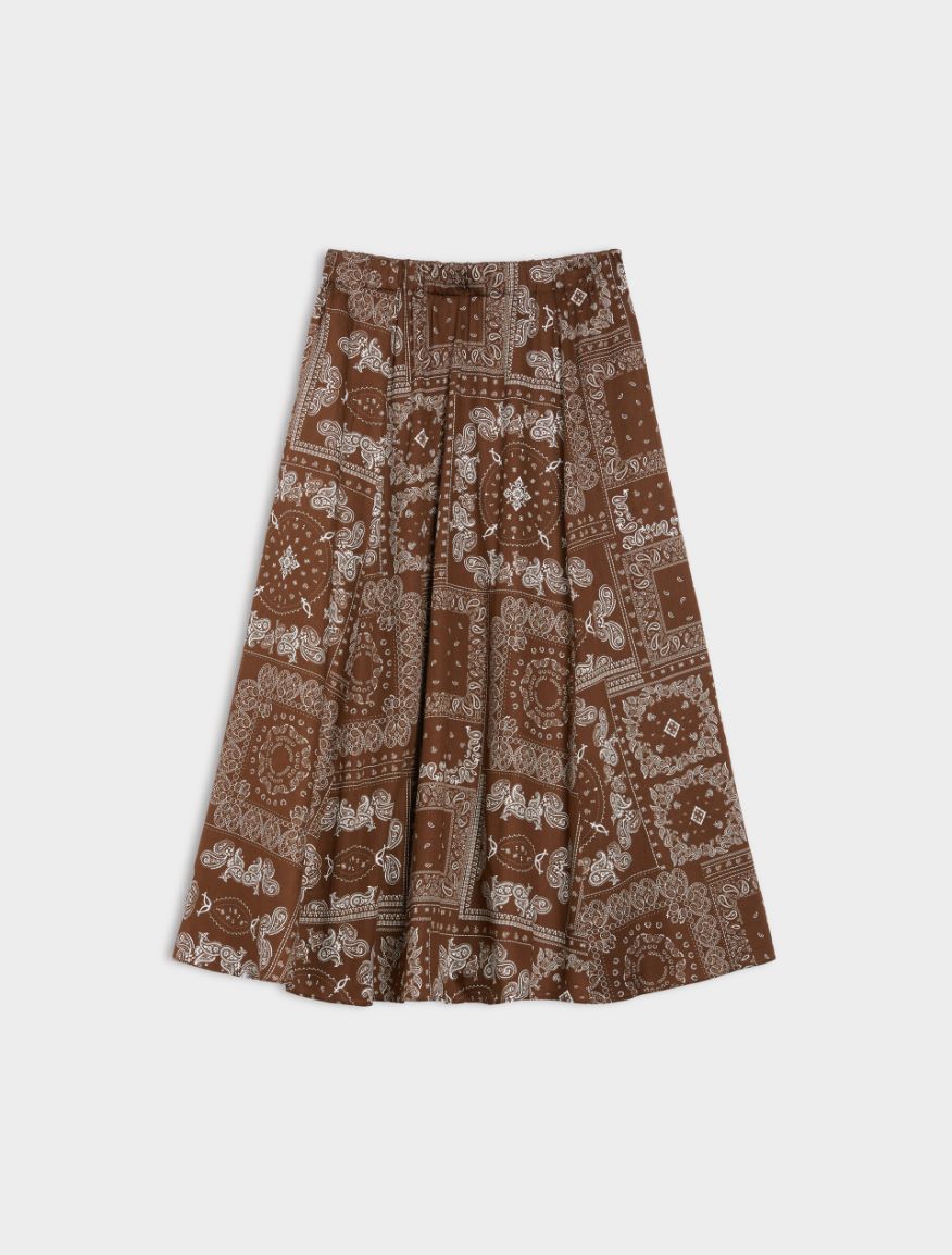 Relaxed-fit skirt - CHOCOLATE - Iblues - 5