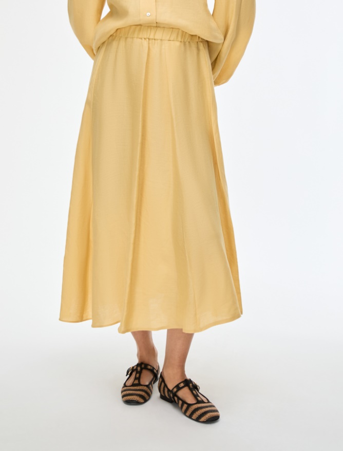 Linen skirt - HONEY - Iblues