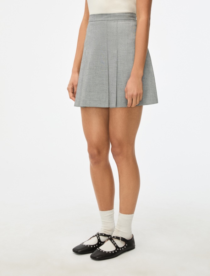 Pleated skirt - BLACK - Iblues