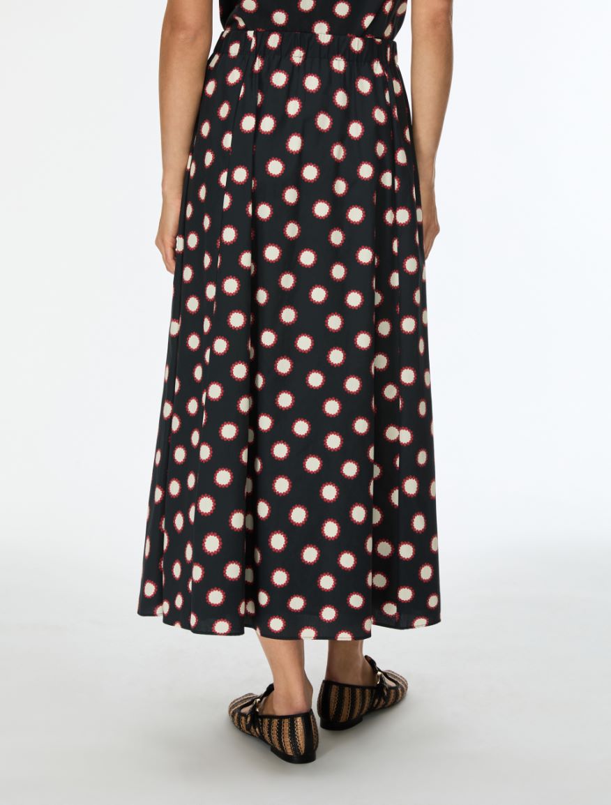 Printed skirt - BLACK - Iblues - 2