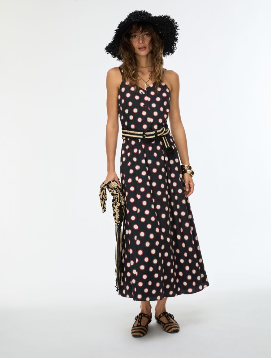 Printed skirt - BLACK - Iblues - 4