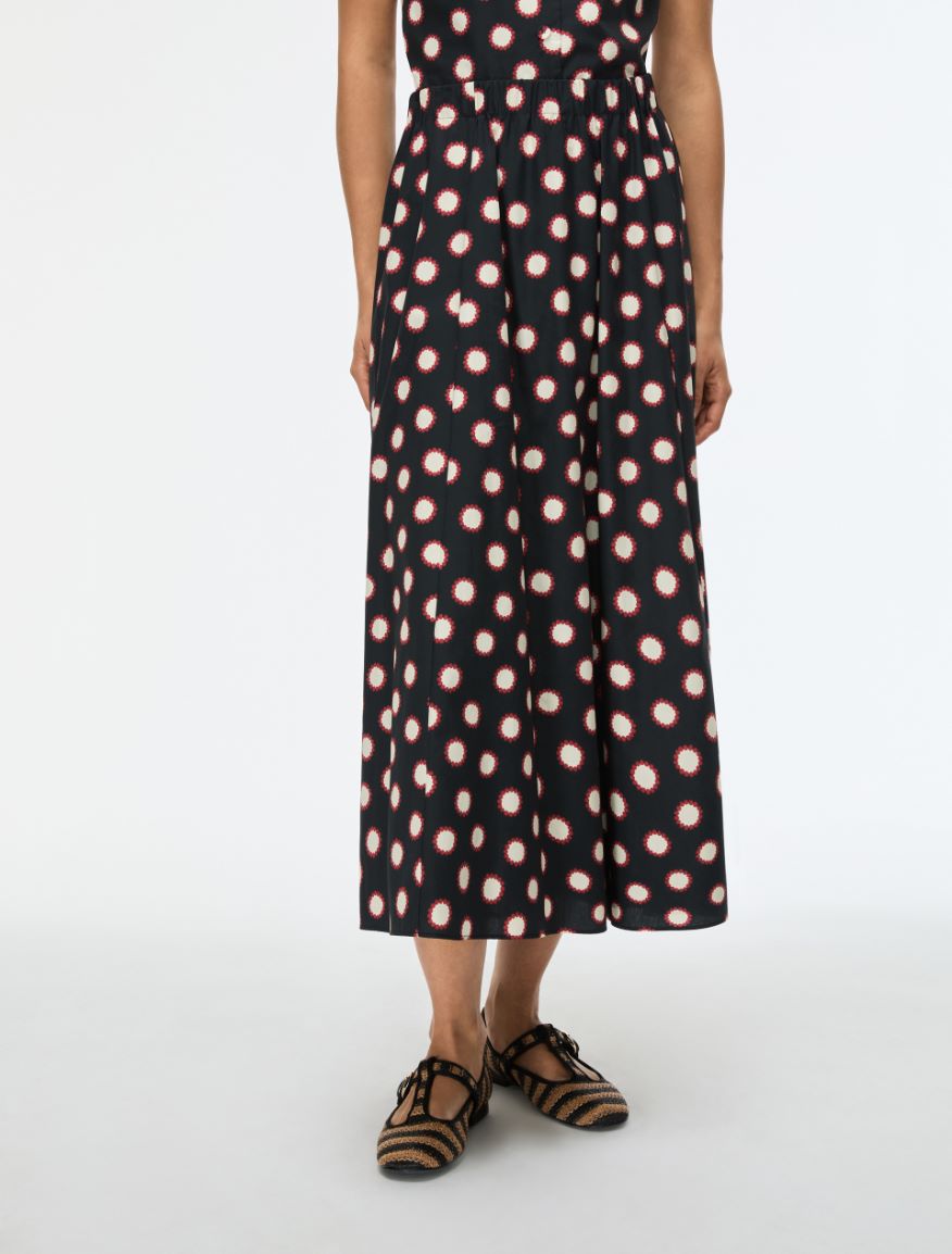 Printed skirt - BLACK - Iblues