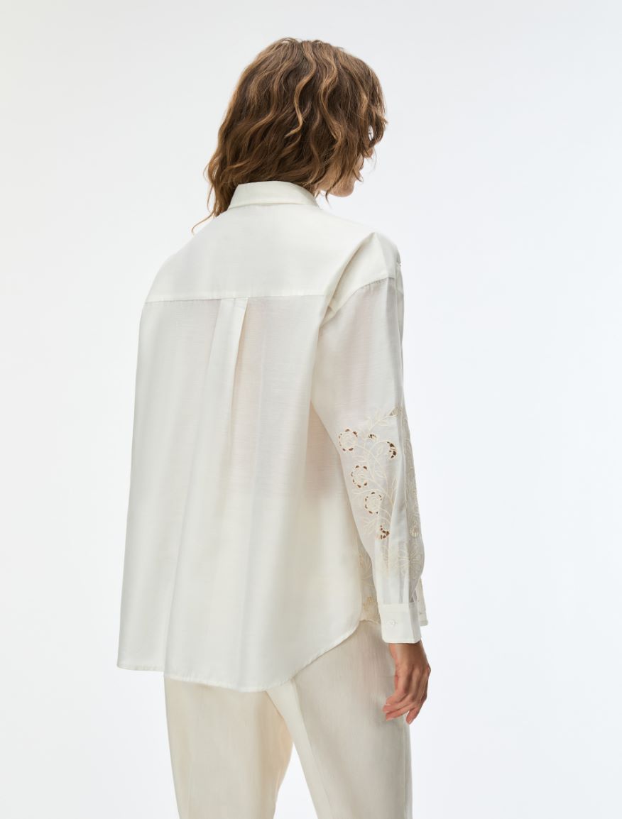 Embroidered shirt - WHITE - Iblues - 2