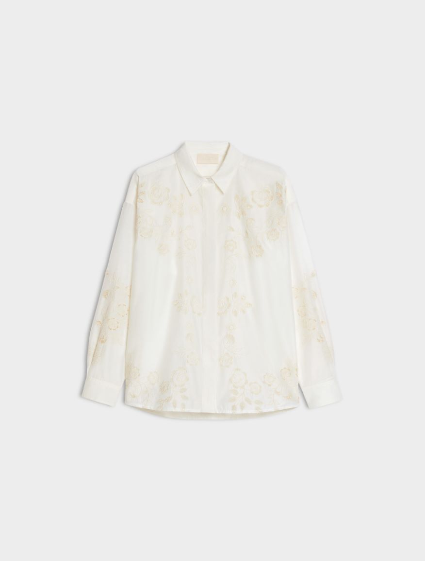 Embroidered shirt - WHITE - Iblues - 5
