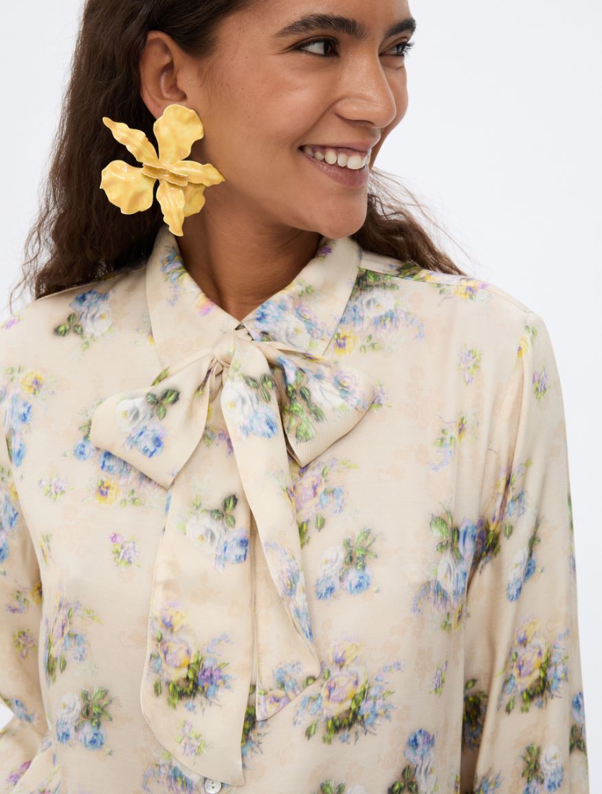 Relaxed-fit shirt - CREAM - Iblues - 3