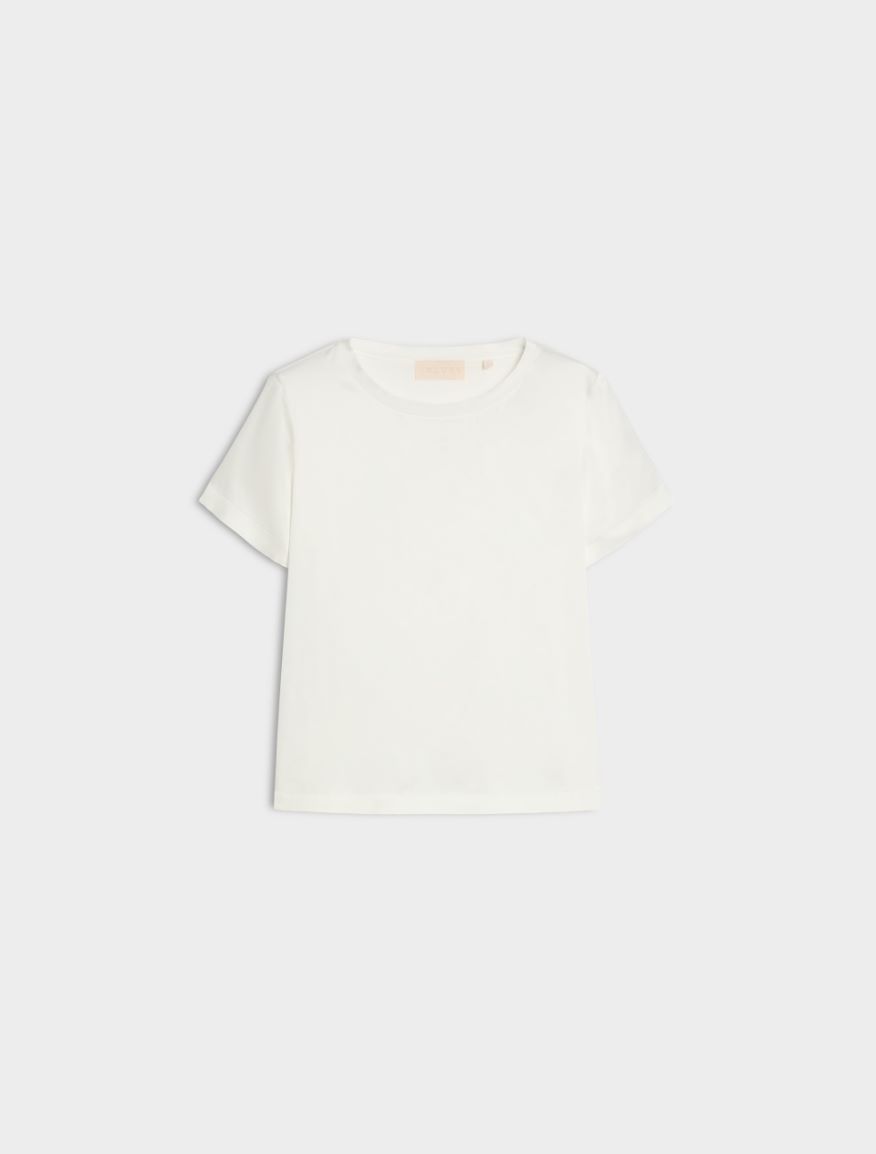 Flowing T-shirt - WOOL WHITE - Iblues - 5