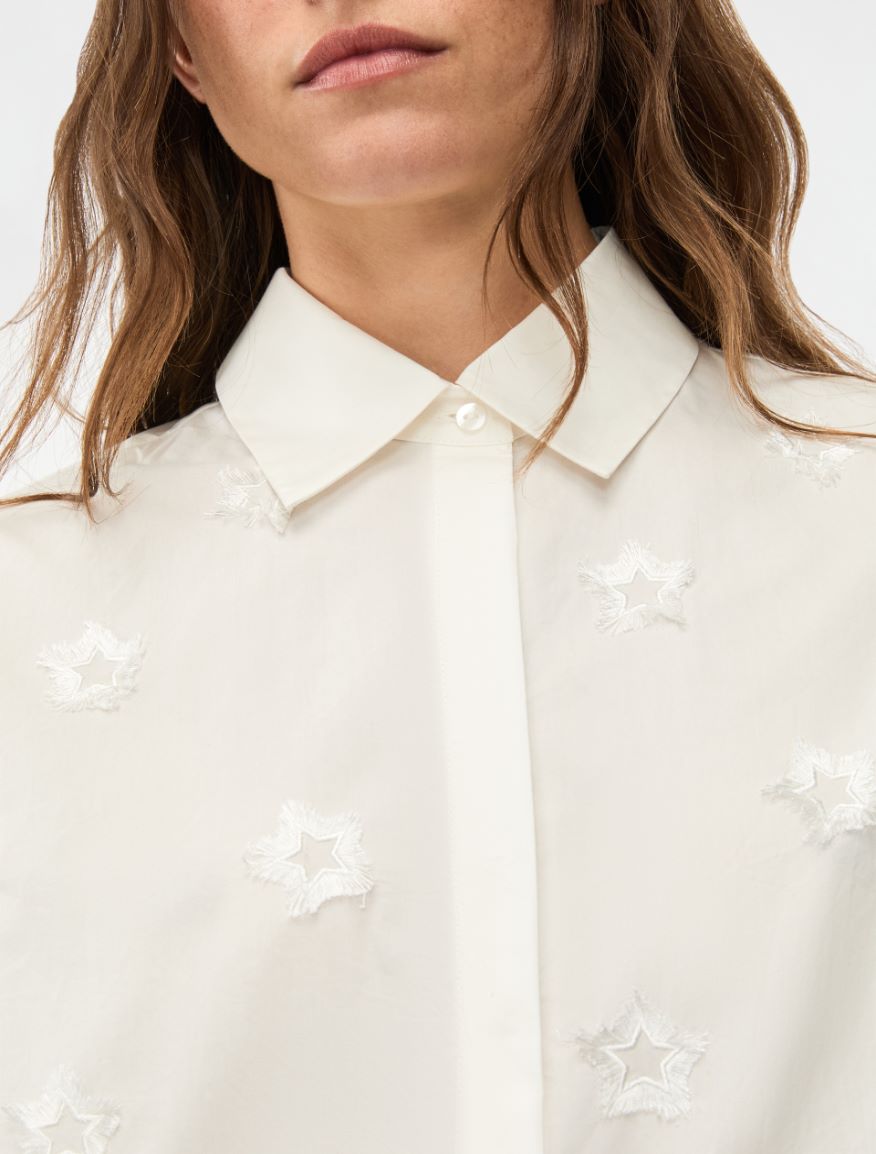 Embroidered shirt - White - Iblues - 3