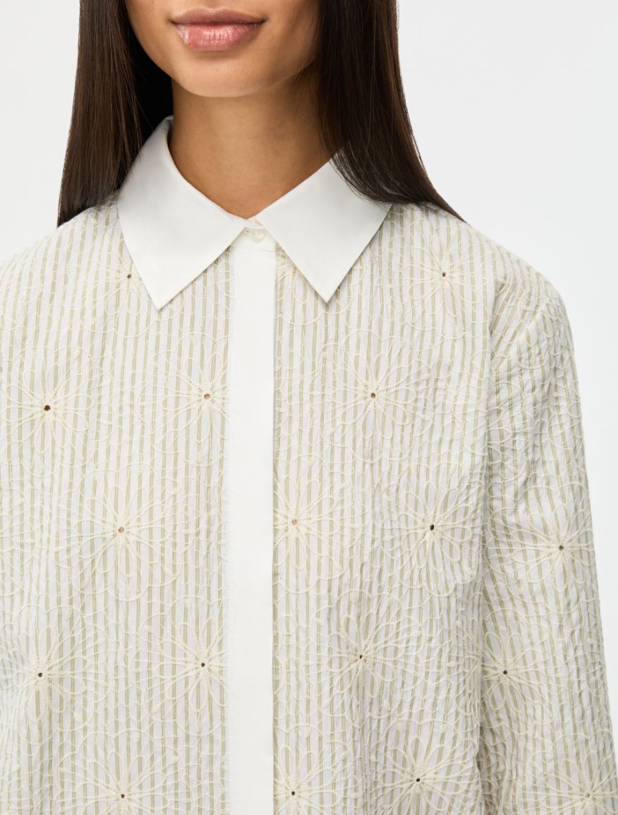 Embroidered shirt - Green - Iblues - 3