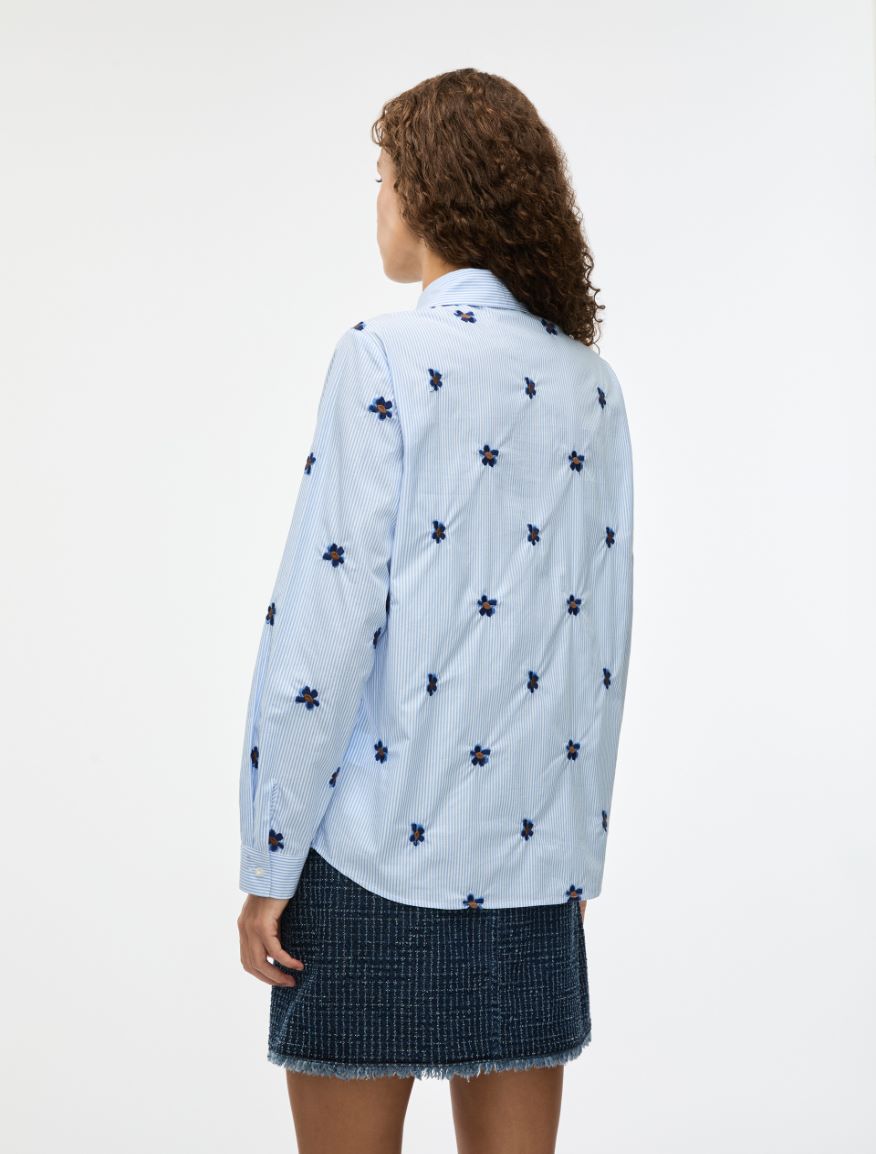 Embroidered shirt - LIGHT BLUE - Iblues - 2