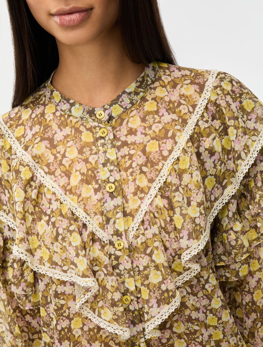 Printed shirt - OLIVE - Iblues - 3