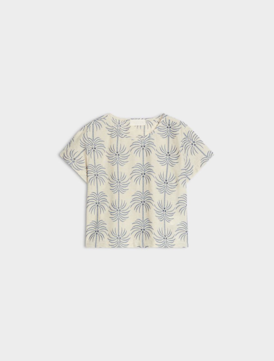 Embroidered blouse - ECRU - Iblues - 5