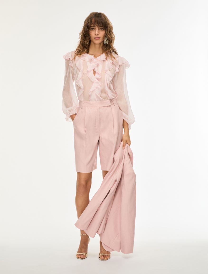 Ruffle blouse - POWDER - Iblues - 4