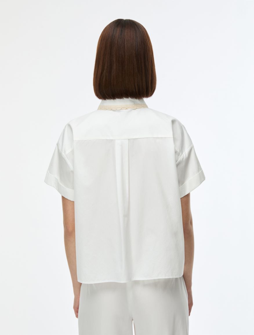 Boxy shirt - WHITE - Iblues - 2