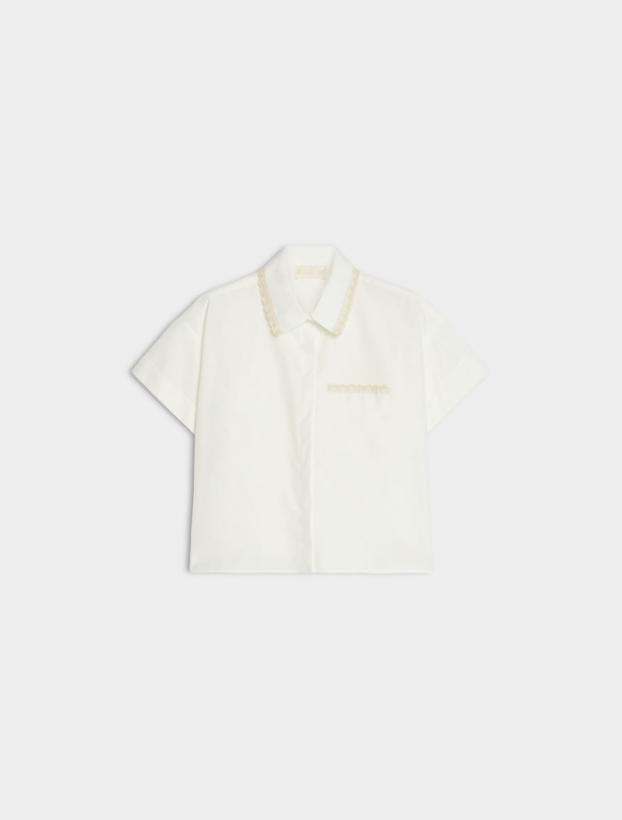 Boxy shirt - WHITE - Iblues - 5