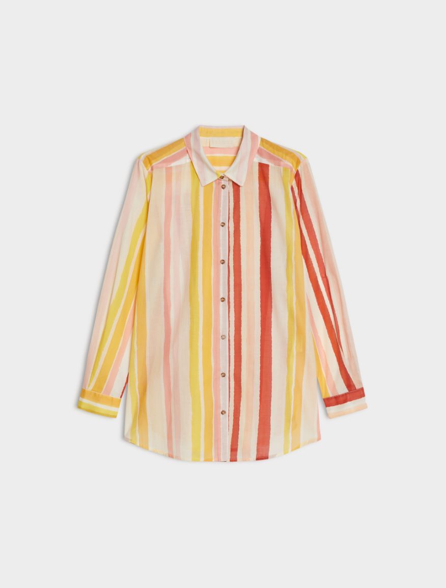 Printed shirt - BORDEAUX - Iblues - 5