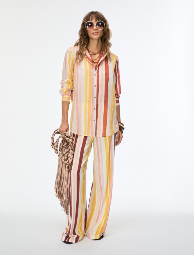 Printed shirt - BORDEAUX - Iblues